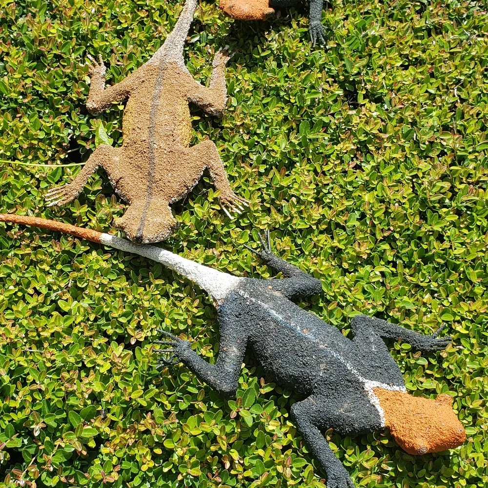 Reptile Habitat Wrought Iron Wall Decor with Black and Brown Accents Set of 3